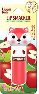 Lip Smacker Lippy Pal Fox Lip Balm Clear Matte Finish, Foxy Apple Flavored, Moisturizing, For Kids