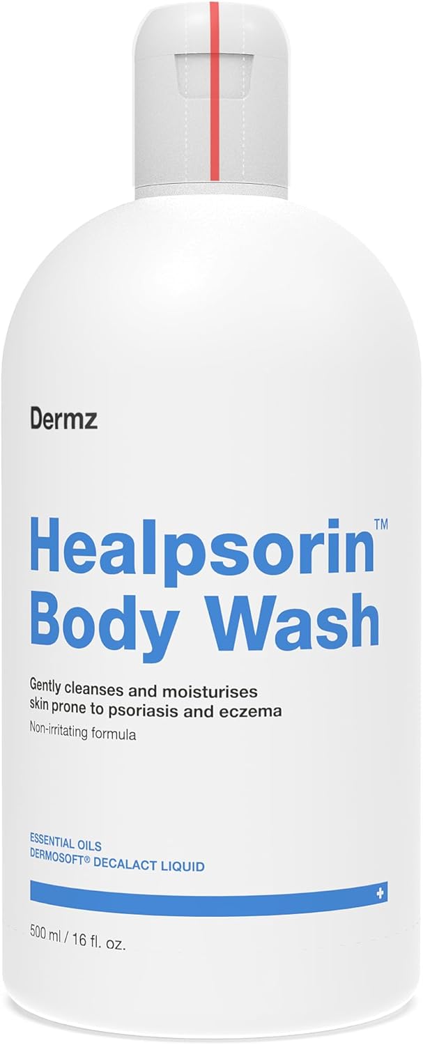 Healpsorin Antifungal Body Wash: Psoriasis, Eczema, Dermatitis and Sensitive Shower Gel - Eczema Treatment - 500ml