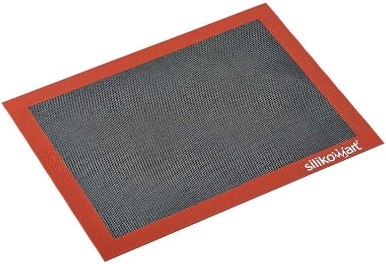 silikomart Baking Mats & Sheets, Silicone, Brick Red/Black, 40 x 30 cm