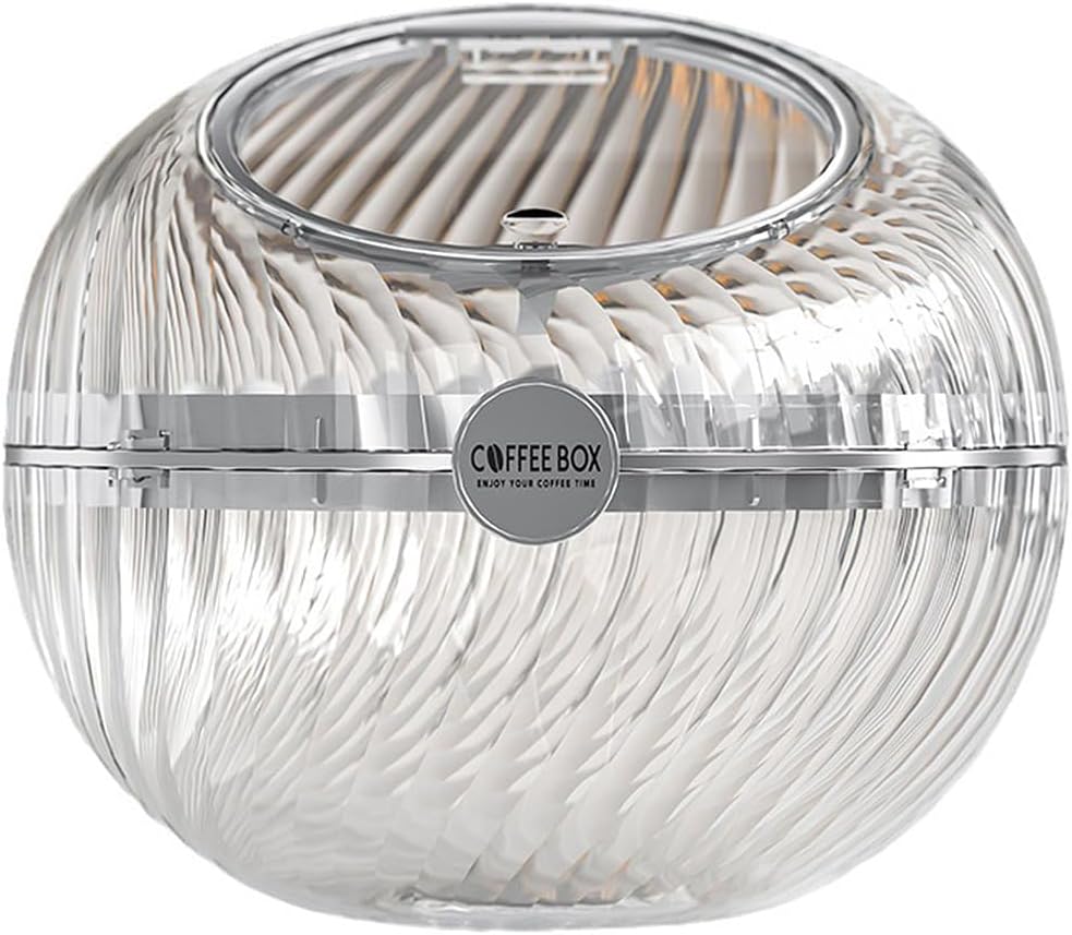 Coffee Capsule Pod Storage Basket, Coffee Capsule Holders, Large Capacity Pod Revolving Storage Stand Organiser, Countertop Kitchen Coffee Capsule Storage Cup Holder for Office/Bar, Snack Storage Rack