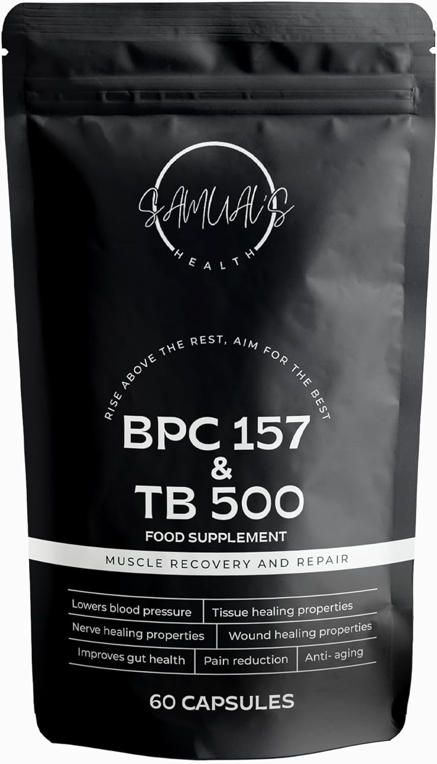 BPC 157 and TB 500 Capsules - Contains Extreme Levels of BPC 157 and TB 500 - a truely Breathtaking Breakthrough in Injury Recovery and Growth - 1000mcg of peptides