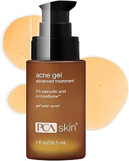 PCA SKIN Acne Gel, Acne Spot Treatment, 2% Salicylic Acid Serum, Anti Acne Serum, Evens Skin Tone, 1 fl oz Pump