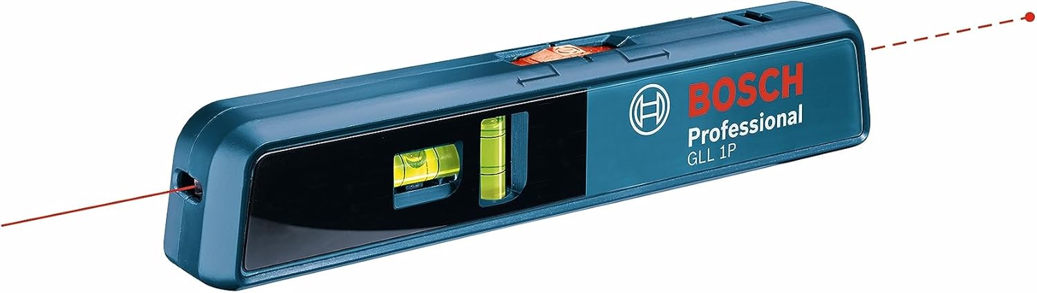 BOSCH GLL 1 P 65 Ft Line and Point Laser, Includes 2 AA Batteries & Versatile Mount
