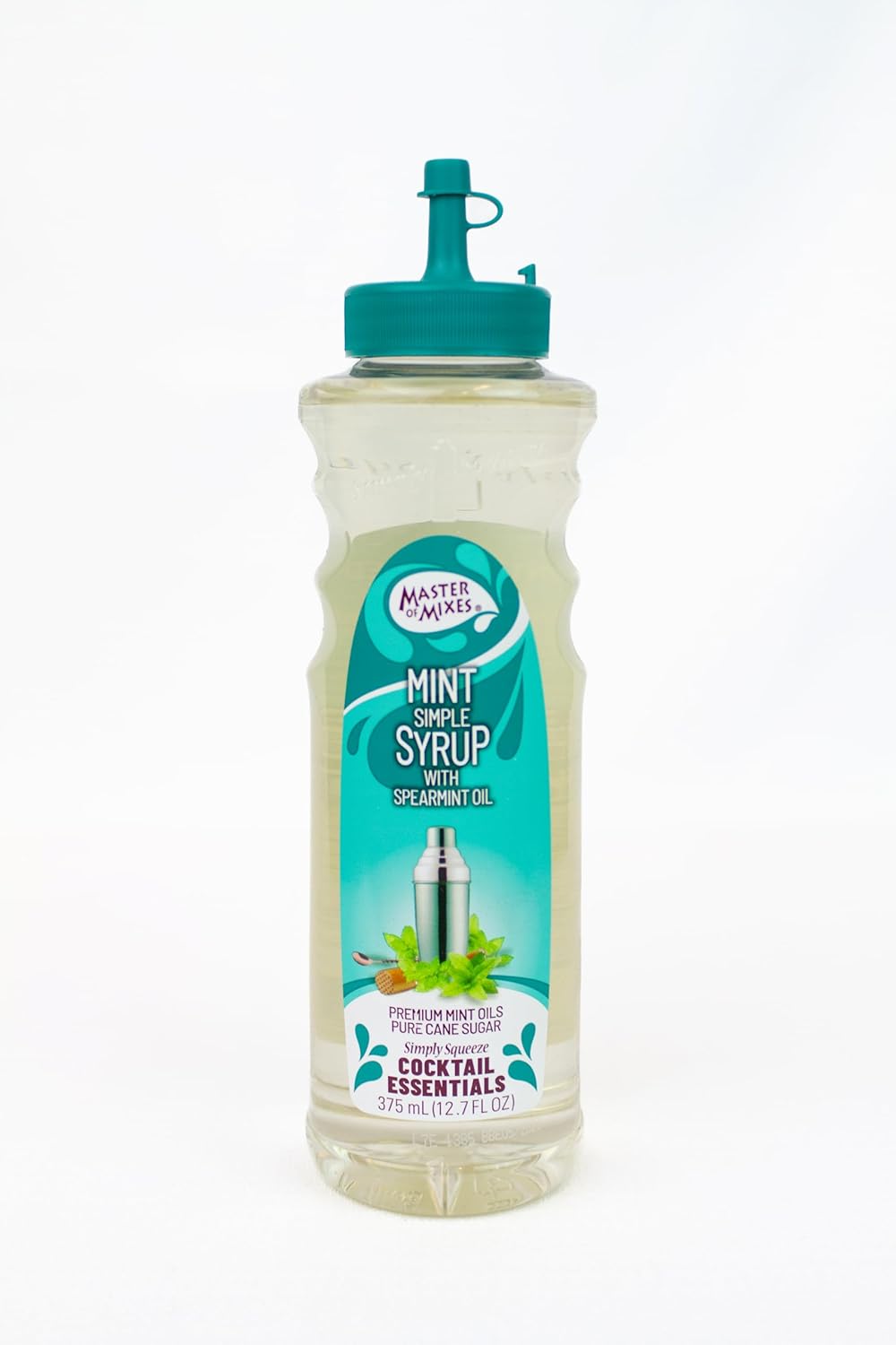 Master of Mixes Cocktail Essentials Mint Syrup, 375 ML Bottle (12.7 Fl Oz)