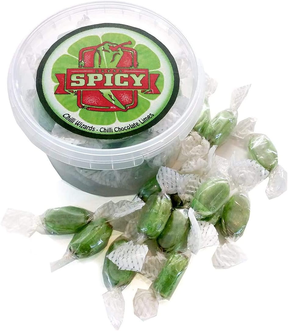 Ghost Pepper Chilli Chocolate Limes 200g Tub
