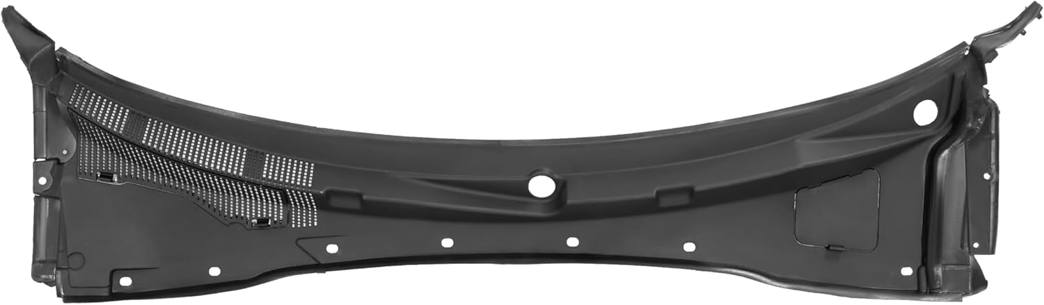 Windshield Wiper Cowl Panel Compatible with 2012-2023 Dodge Charger AWD Replacement for 57010314AI Cowl Top Grille Cover Vent Grille Panel Plastic PP Unfinished Black