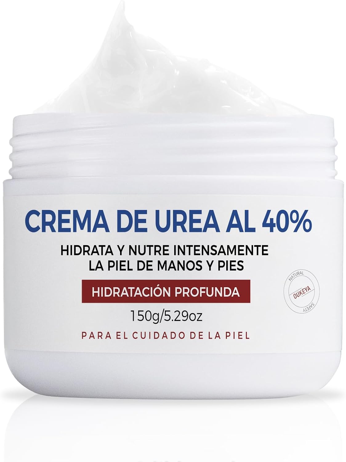 OUKEYA Urea Cream 40 Percent, Urea Foot & Hand Cream for Cracked Heels and Dry Skin, Urea Lotion for Deep Moisturizing, Callus Remover Nourishes Soften, Maximum Strength 150g (1 Pack) | Intensive moisturising urea lotion, softens rough dry cracked skin on hands, heels and feet