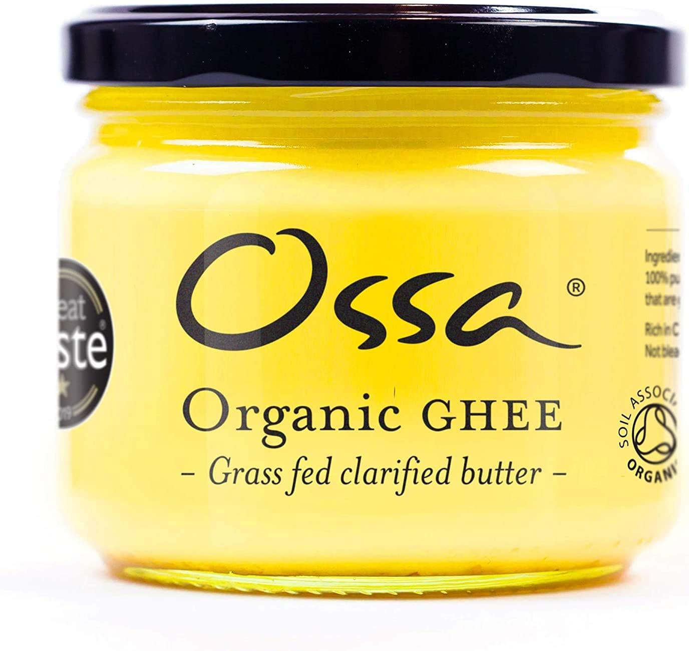 Ossa Organic Ghee – Traditional Clarified Butter from British Grass-Fed Cows | Keto, Paleo & Whole30 Friendly | Lactose-Free, Organic Cooking Fat | 265g Jars (Pack of 6)