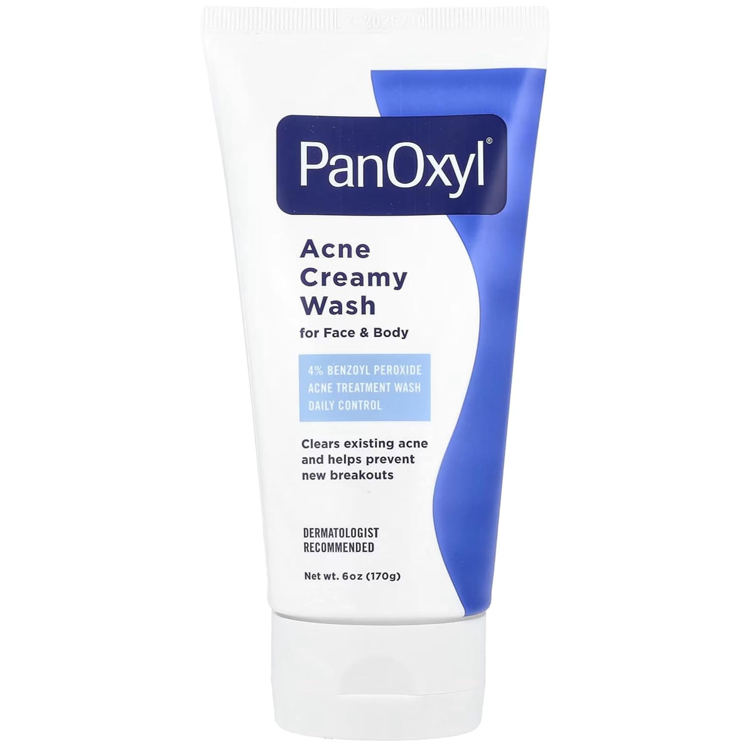 PanOxyl 4 Acne Creamy Wash, 4% Benzoyl Peroxide 6 oz (Pack of 8)