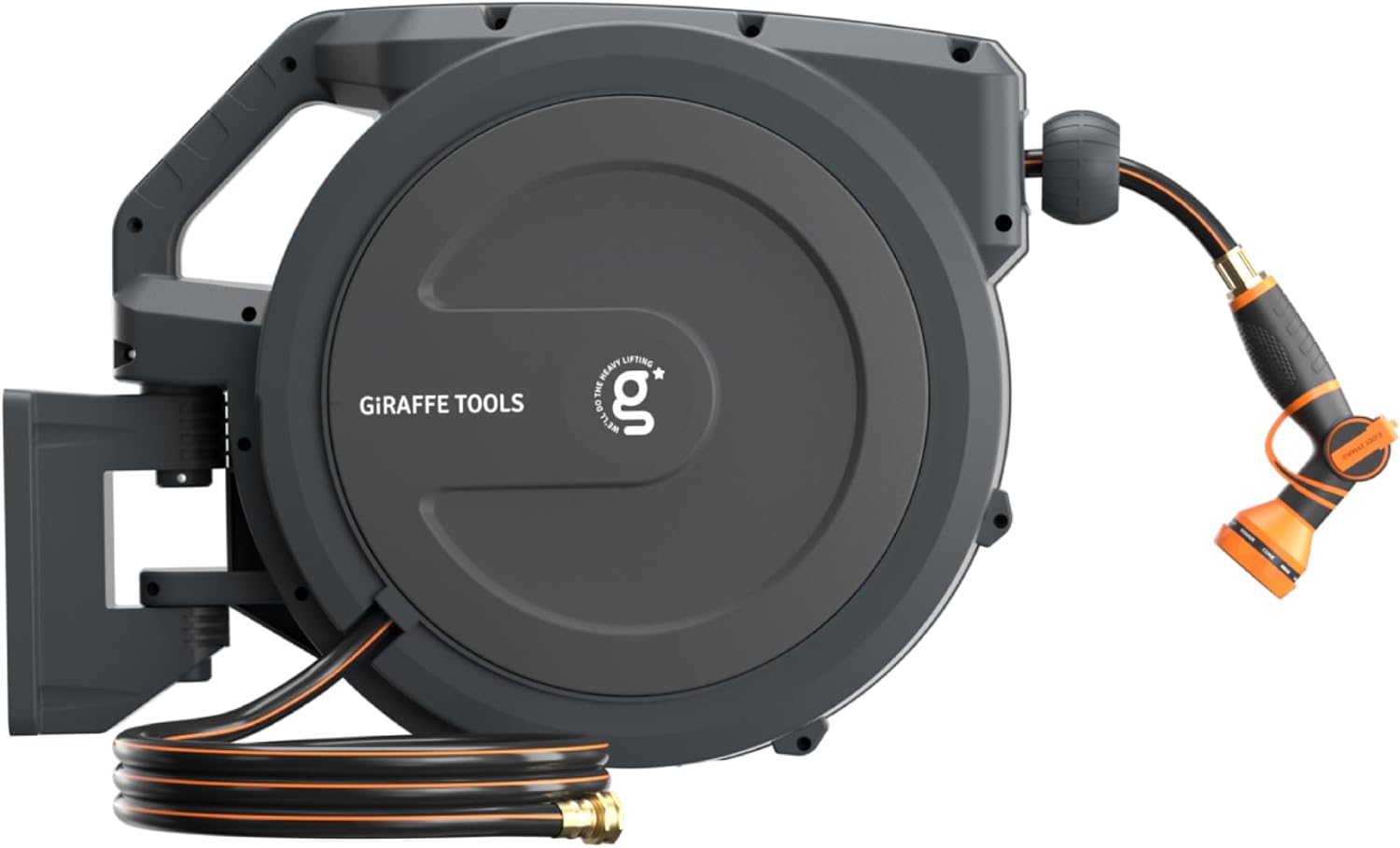 Giraffe Tools Retractable Hose Garden Reel 1/2"100FT Wall Mount Auto Rewind