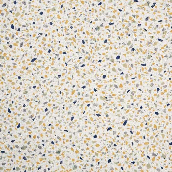 Terrazzo Effect Sheet Vinyl Flooring Cushioned Lino for Kitchens and Bathrooms with Yellow & Blue Chippings 2m 3m Width 2m to 7m Length (Blue Granite, 3.5m x 2m)
