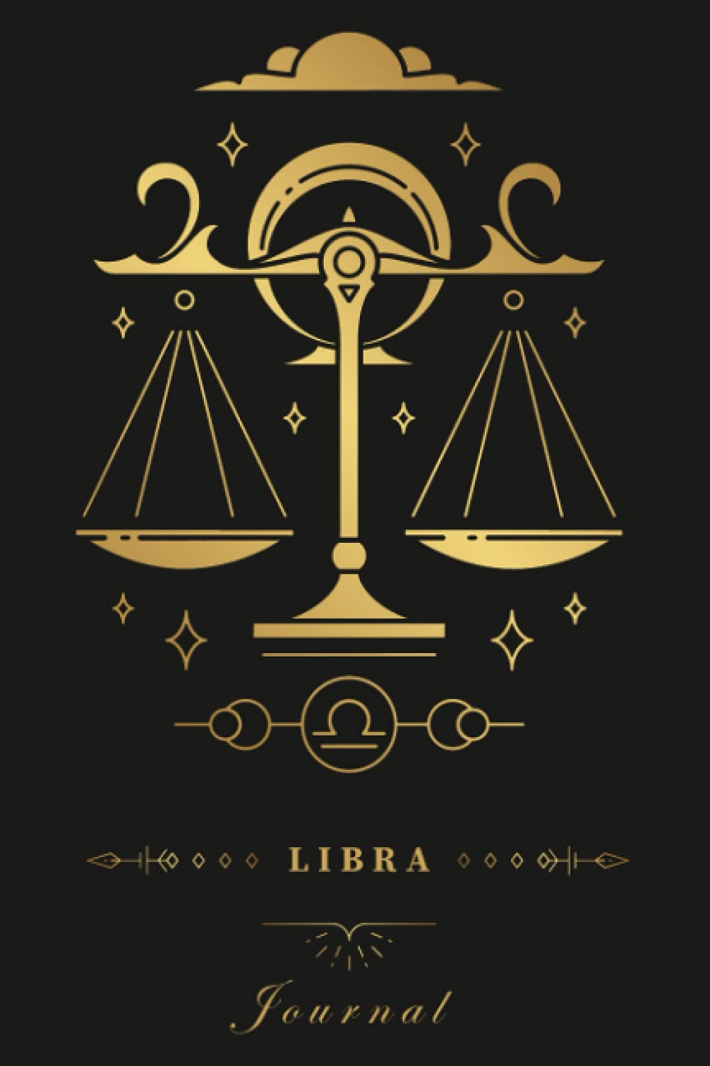 Libra Journal - Dot-Grid Lined Combination - Pocket Size Journal 6" x 9" – 121 Pages: Astrological Signs Journal - Ideal Gift