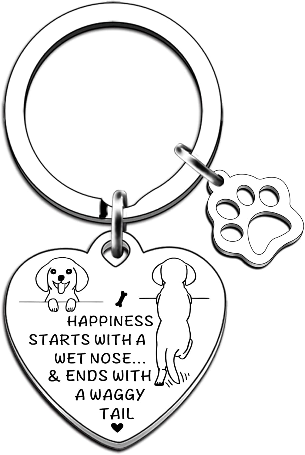 JMIMO Dog Gifts Dog Keyring for Women Men Doggy lovers Mum & Dad Christmas Birthday Gifts