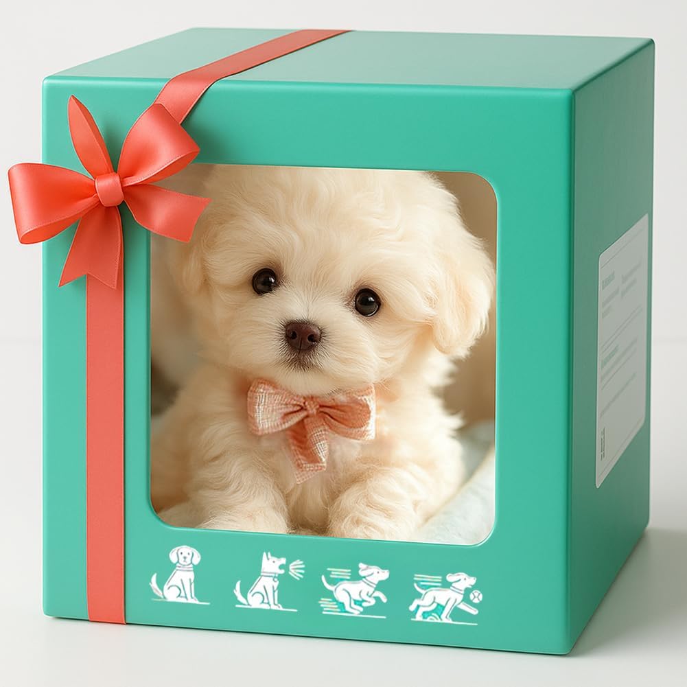 Robot Dog,My Realistic Robot Puppy Age 6+,Interactive Puppy Toy That Walks,Barks,Wags Tail,Plush Pet Dog For Kids & Adults,Realistic Robotic Dog Toy Gift That Acts Like A Real Puppy. (Bichon Frise)