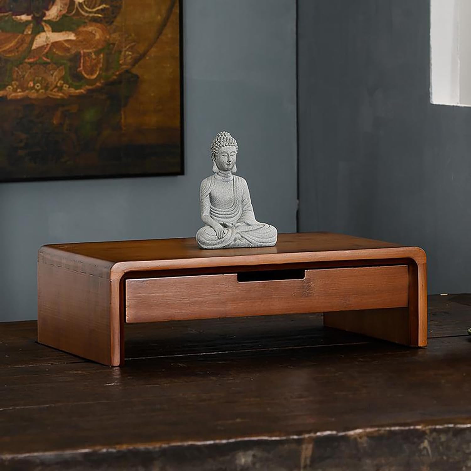 LLYLAFDC Buddha Shelf Buddhist Altar,Altar Shelf For Buddha Statues Altar Table With Storage Altar Cabinet With Drawer(40cm)