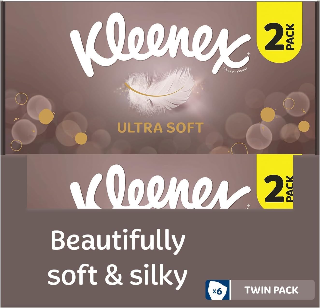 Kleenex Ultra Soft Facial Tissues - Pack of 12 Tissue Boxes - Our Softest Tissue - Supremely soft and silky tissues designed with luxury in mind