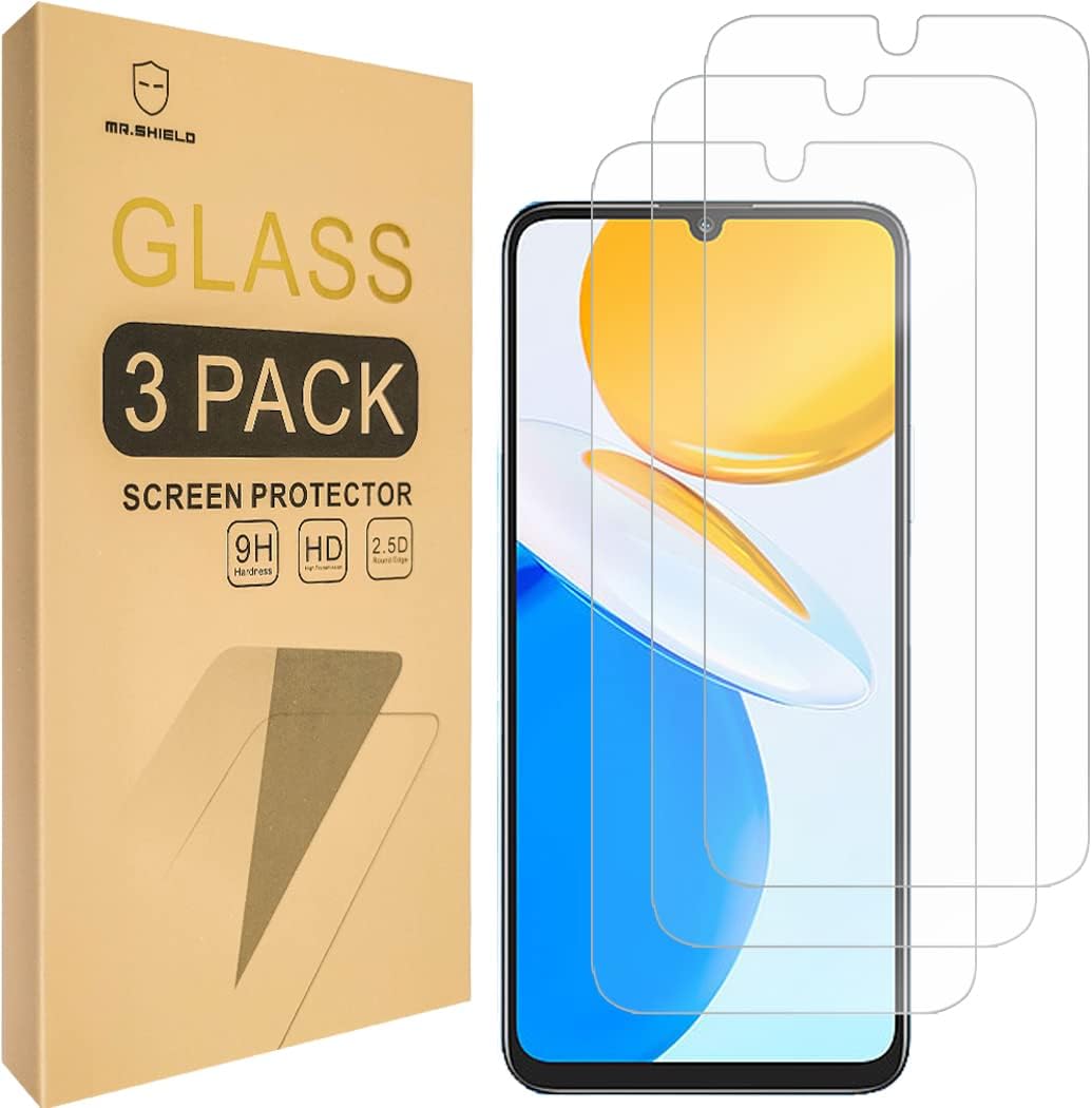 Mr.Shield [3-Pack] Screen Protector For Honor X7 [Tempered Glass] [Japan Glass with 9H Hardness] Screen Protector