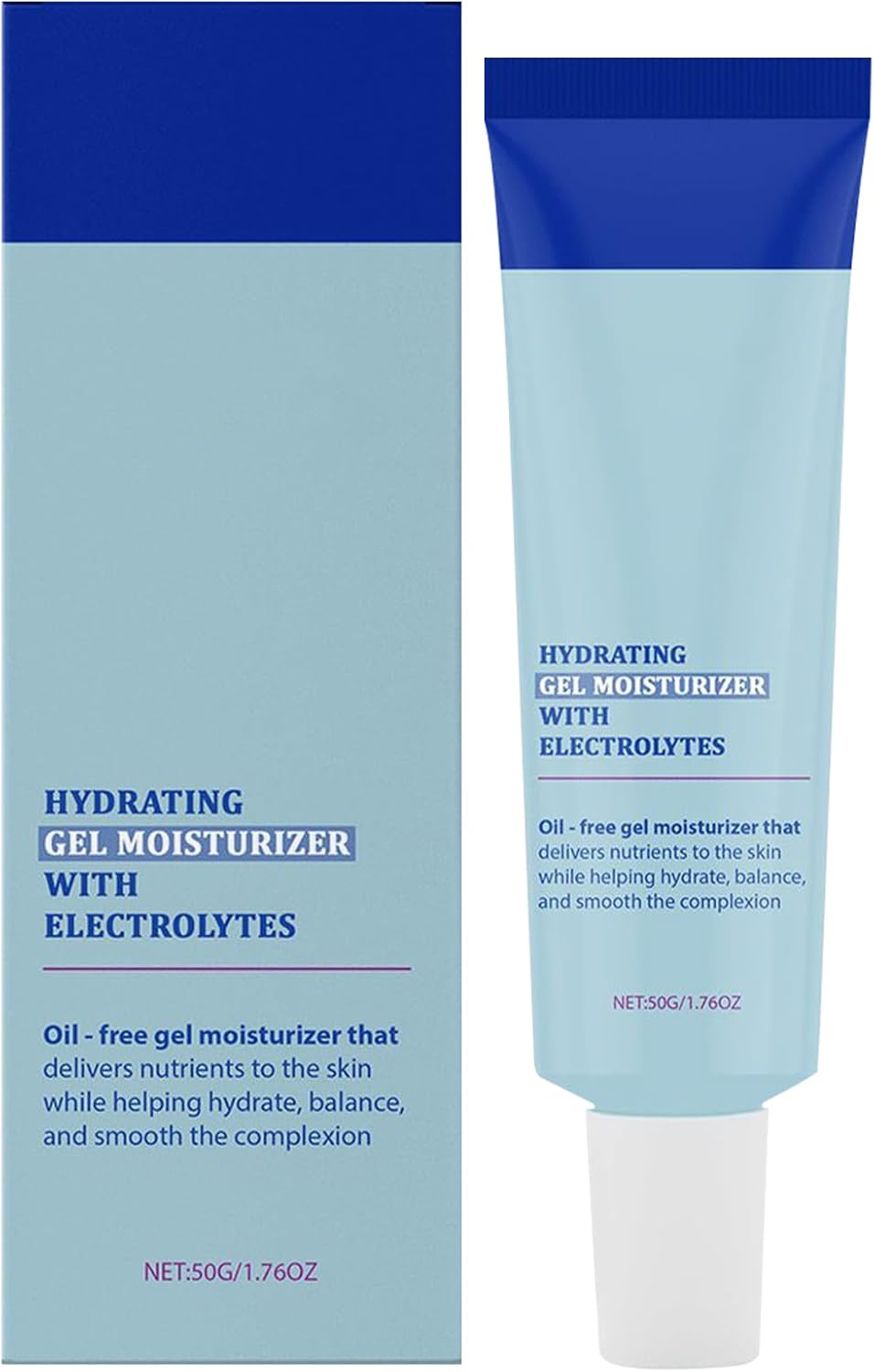 Hydrating Gel, Good Molecules Hydrating Gel Moisturizer, Quick Absorbing Nourishing Balm, With Deep Hydration Lock, Light Formula, 3x3x16.8cm, For Women Oily Skin