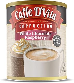 Caffe D'Vita White Chocolate Raspberry Cappuccino (16 oz)