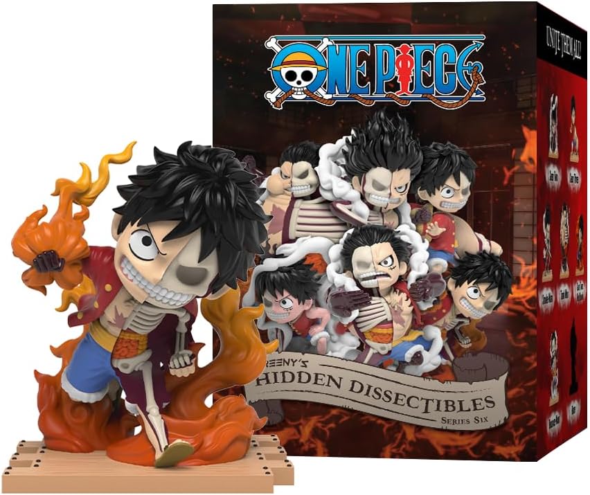 Mighty Jaxx Hidden Dissectibles: One Piece Series 6 (Luffy Gears Edition) with One Piece | Blind Box Collectible Figurines | One Collectible Pack Includes One Figure Randomly Selected