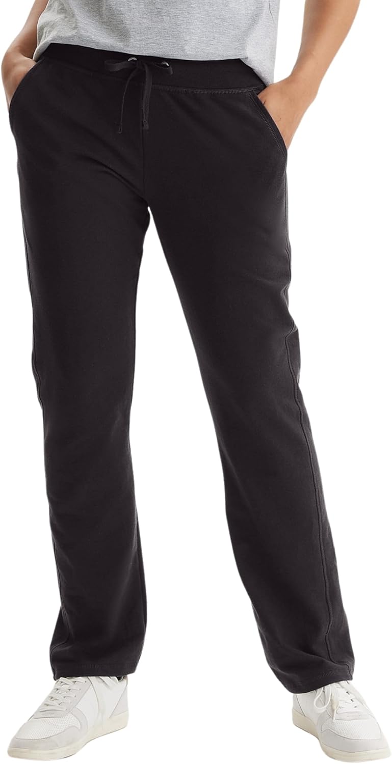 Hanes French Terry, Pocket Lounge Pants for Women, Lighter-Than-Fleece Loungewear