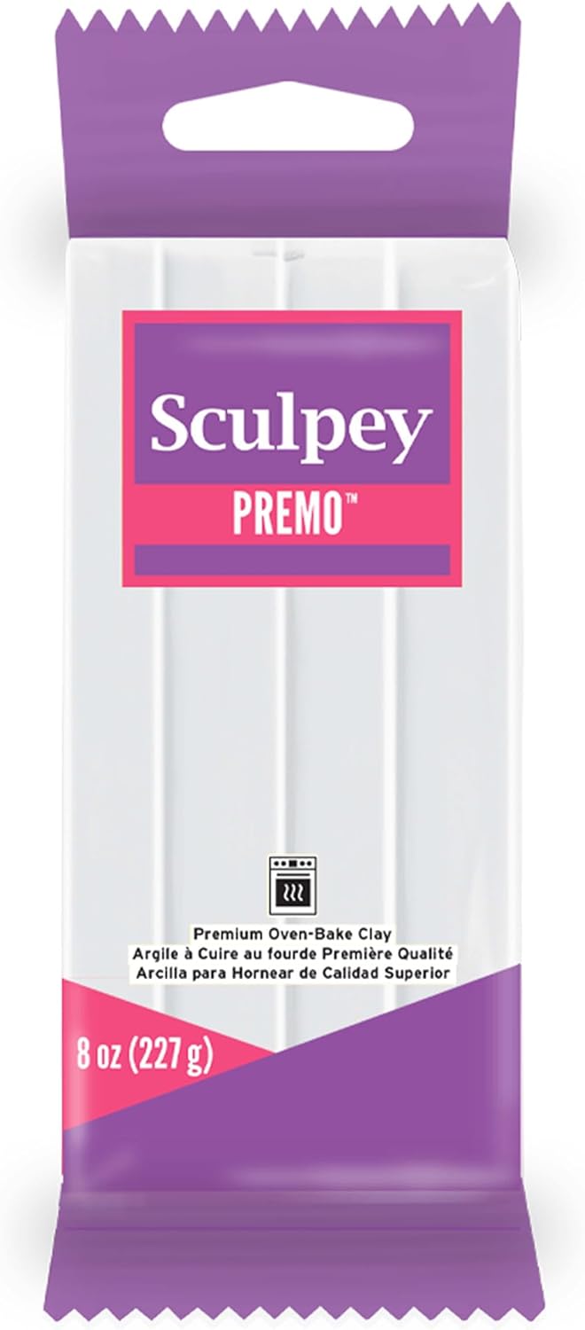 Polyform Premo Sculpey Polymer Clay 8 oz White