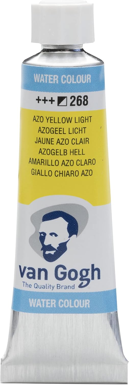 Van Gogh Watercolour Paint, 10ml Tube, Azo Yellow Light 268