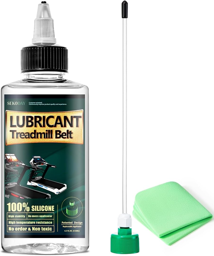 Silicone Treadnmill Belt Lubricants/Lubes, High Temperature Resistant and Stable Lubricant,with Hard Application Tubes and Precision Screw Caps for Easy Use