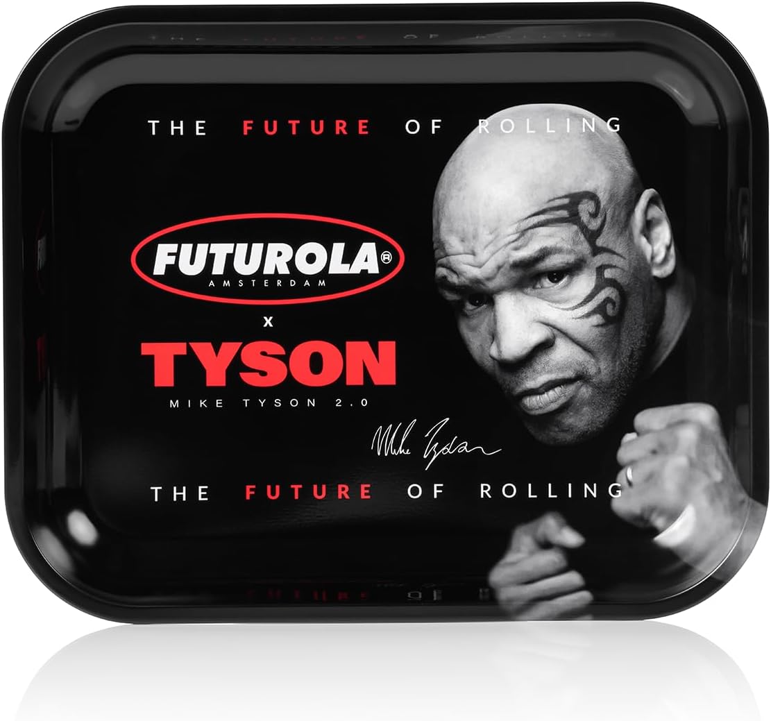 Tyson 2.0 x FUTUROLA Large Tray, Black - Premium Metal Surface for Crafting & Organizing - A Legendary Collaboration for Modern Enthusiasts