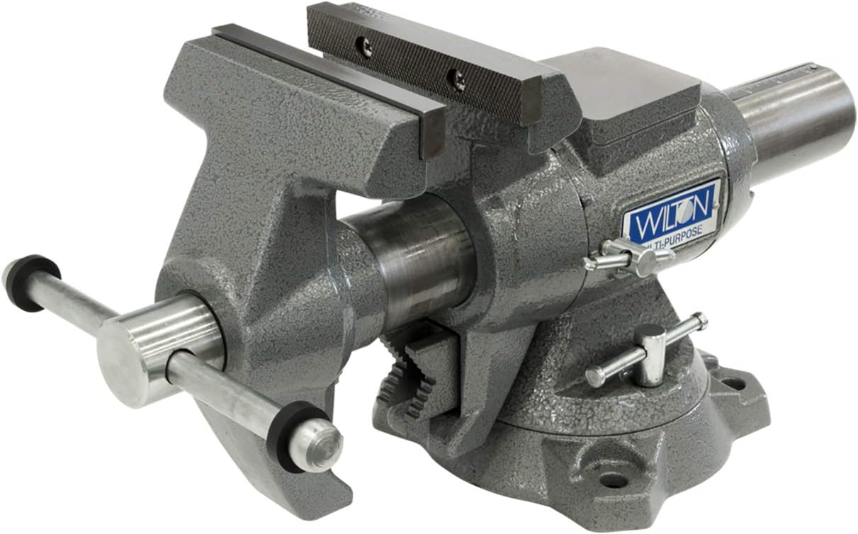 Wilton Multi-Purpose Bench Vise, 5-1/2" Jaw Width, 5" Max Jaw Opening, 2-3/4" Throat (Model 550P)