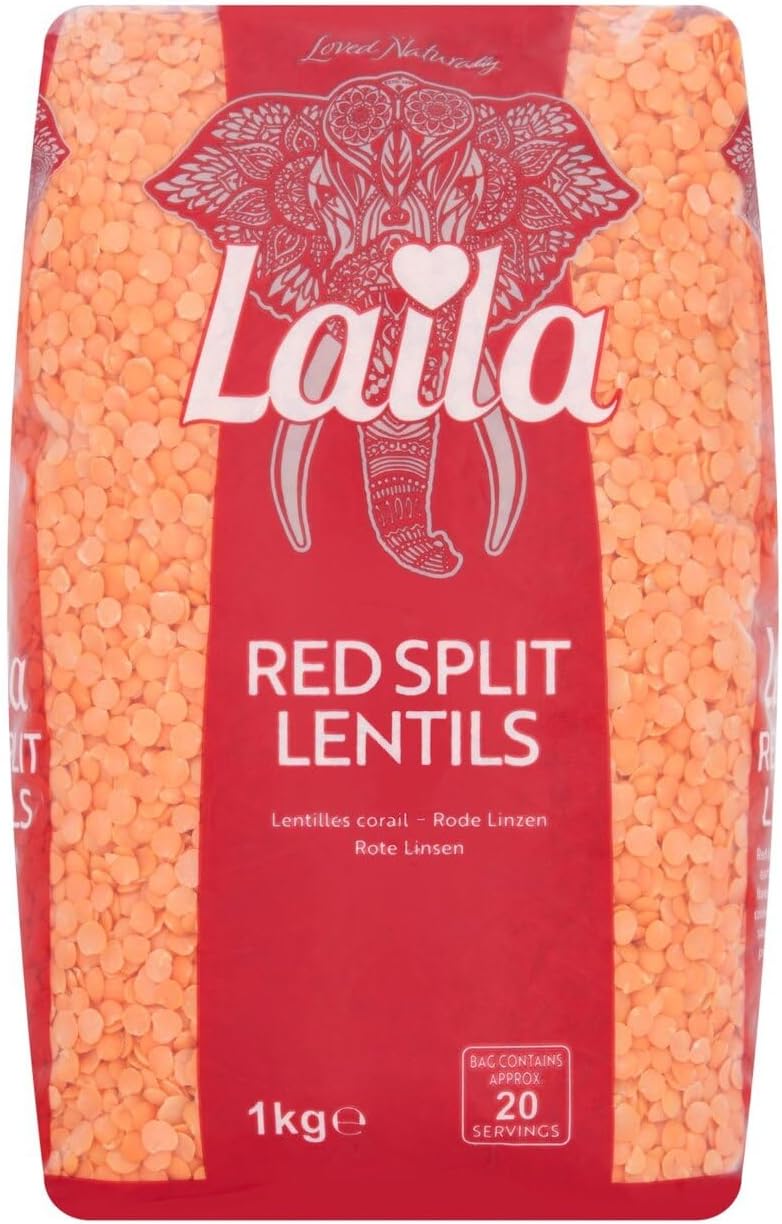 Laila Red Split Lentils 1Kg (Pack of 1)