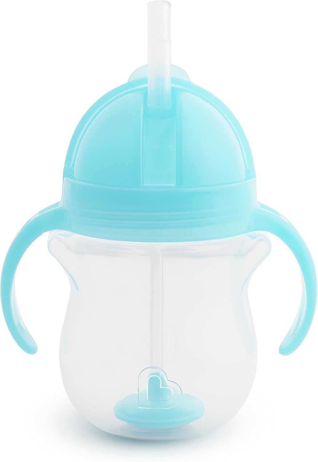 Munchkin Click Lock Tip and Sip Straw Cup | Baby Toddler Sippy Cups with Weighted Straw | BPA Free | Leakproof Cup | Dishwasher Safe | Baby Bottles -7oz/207 ml | Blue