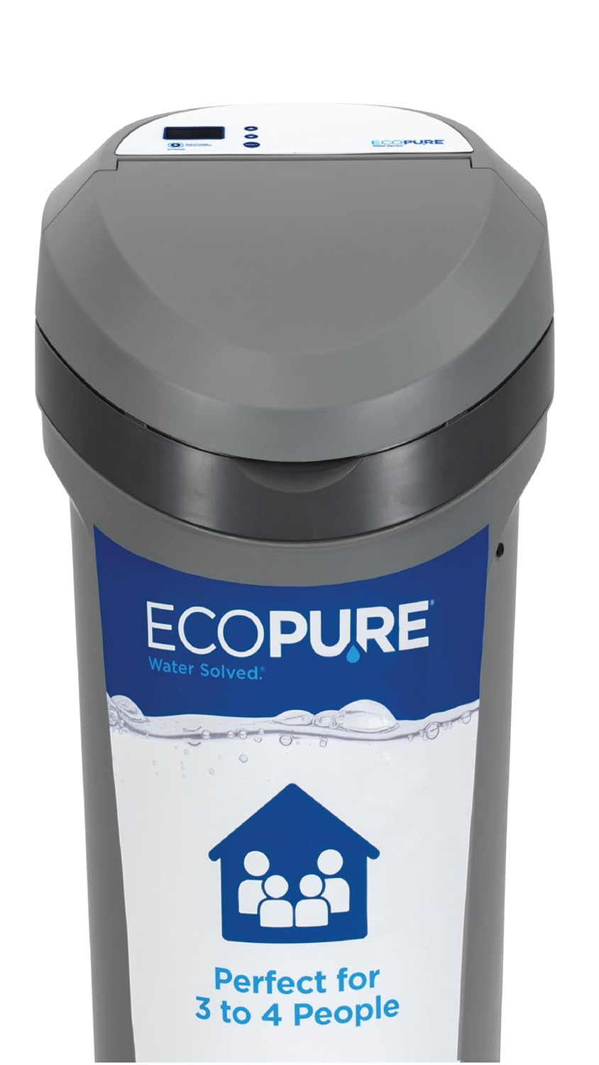 EcoPure EPS120 Whole House Water Softener for Medium Households