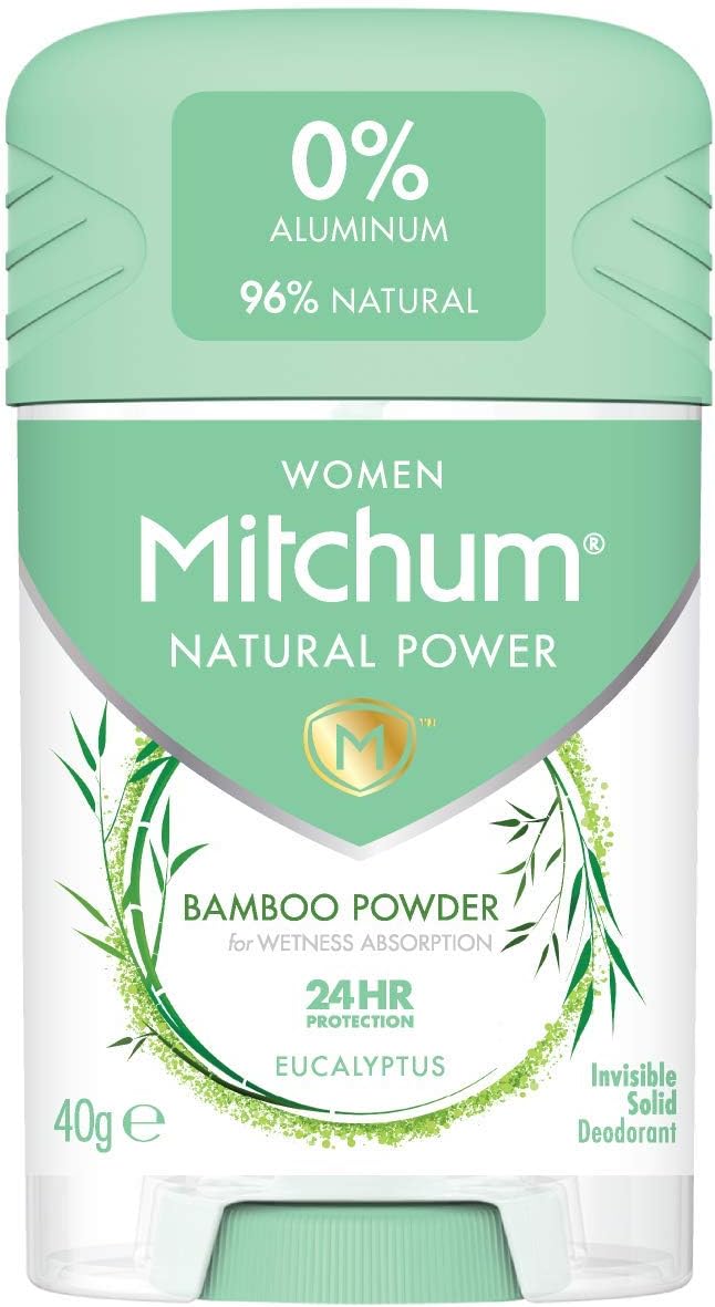 Mitchum Women Natural Deodorant Stick, Aluminium Free, Vegan, Cruelty Free, 96% Natural Ingredients, Eucalyptus, Packaging May Vary