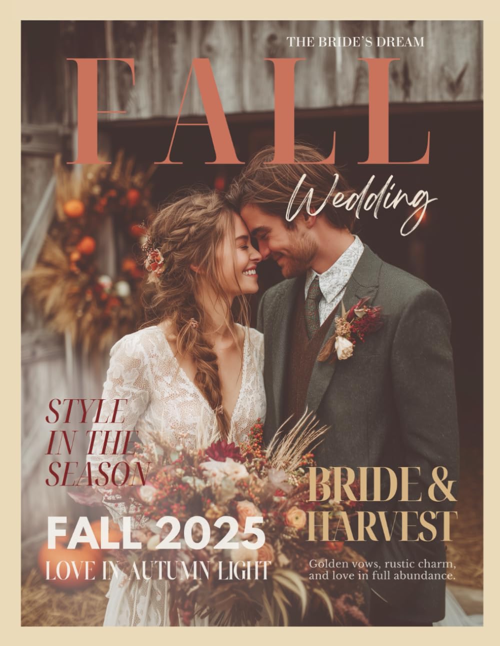 The Bride’s Dream Fall Wedding Magazine: A Modern Bridal Autumn Lookbook with Gown Ideas and Seasonal Decor Inspiration for Rustic, Boho, Indie, and Soulful Brides (The Perfect Day Wedding Collection)