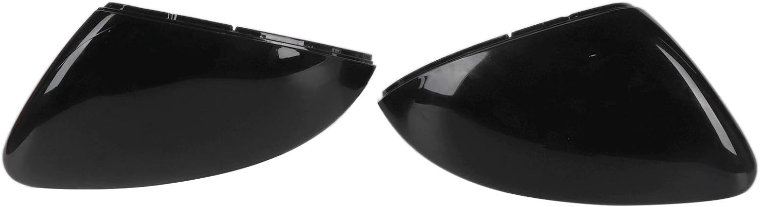 Golf Mk7 Mirror Caps Tungsten Silver Mirror Caps Golf 7 Pair Car Side Rear View Mirror Cover Rear View Mirror Cap For 7 Mk7 Mk7.5 R Gti Gte Gtd Vii 2013 2014 2015 2016 2017 2018 (Bright Bright Bright