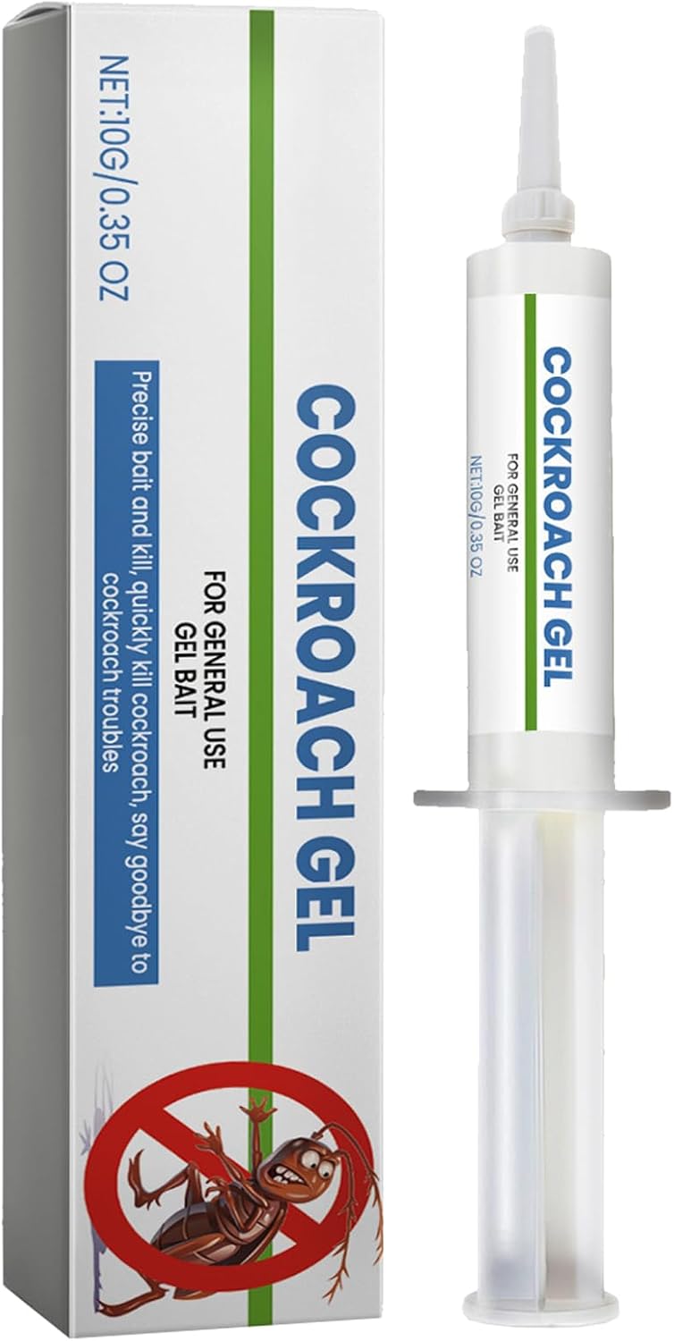Bait Smart Cockroach Trap,Cockroach Killer Gel,Eliminator,Powerful Gel Bait Eliminator for Toilet,Bedroom Kitchen,Roach Trap Master,10G