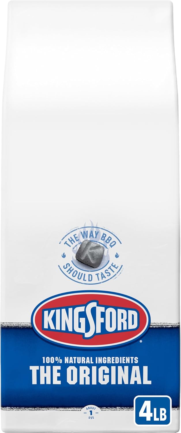 Kingsford Original Charcoal Briquettes, BBQ Charcoal for Grilling, 4 Pounds (Package May Vary)