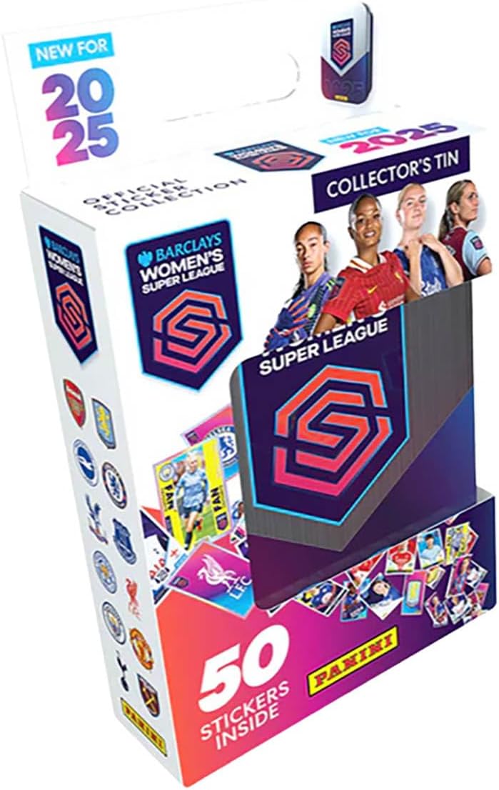 Barclays Women's Super League Official Sticker Collection 2025 - Pocket Tin