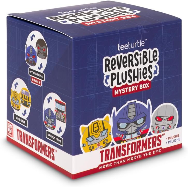 TeeTurtle Transformers 3" Reversible Plush Mystery Box - Cute Kawaii Surprise Soft Stuffed Animal Blind Box
