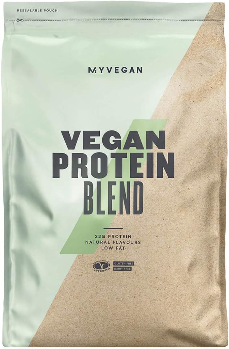 MyVegan Protein Blend by MyProtein. Natural Vegan Protein Powder with 5g of BCAAs. Great Tasting Chocolate Flavoured Plant Based Pea Protein. Gluten-Free and Low in Sugar - 1kg (33 Servings)