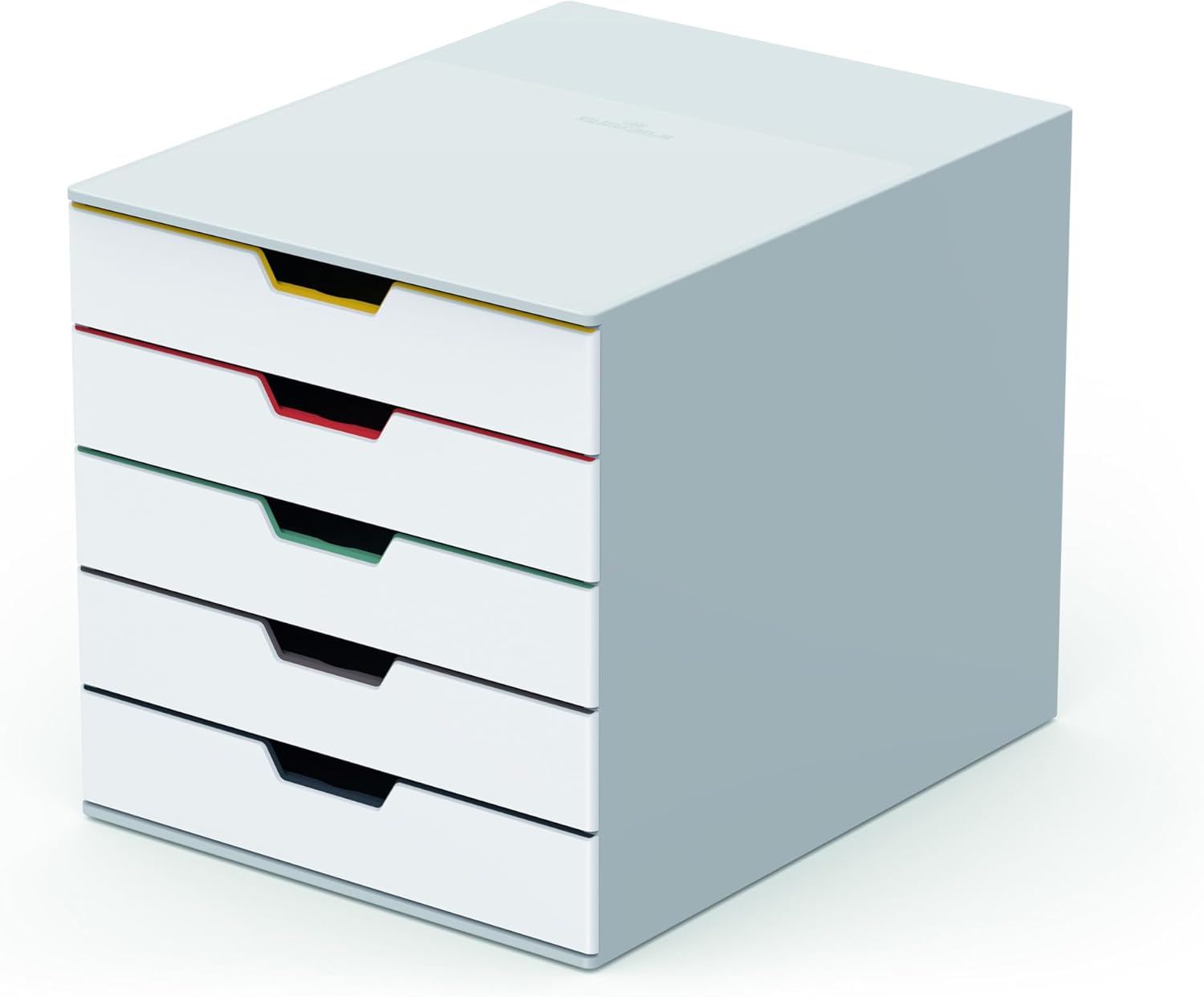 Durable VARICOLOR® MIX 5 Drawer Unit - Desktop Drawer Set with 5 Colour Coded Draws - Perfect for Storing Documents and Paper Work