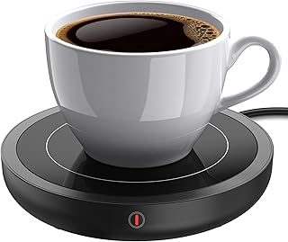 Coffee Mug Warmer for Desk, Smart Cup Heater with Adjustable Temp(105~180°F), 4H Auto Shut-Off, Electric Beverage Fast Warmer Fit Most Mugs, for Coffee Lover