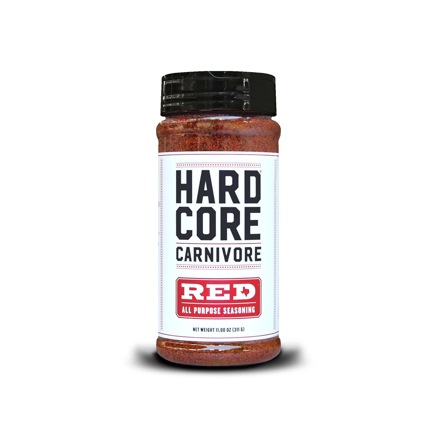 Hardcore Carnivore Red: All purpose seasoning for pork, chicken, BBQ (Large Shaker)