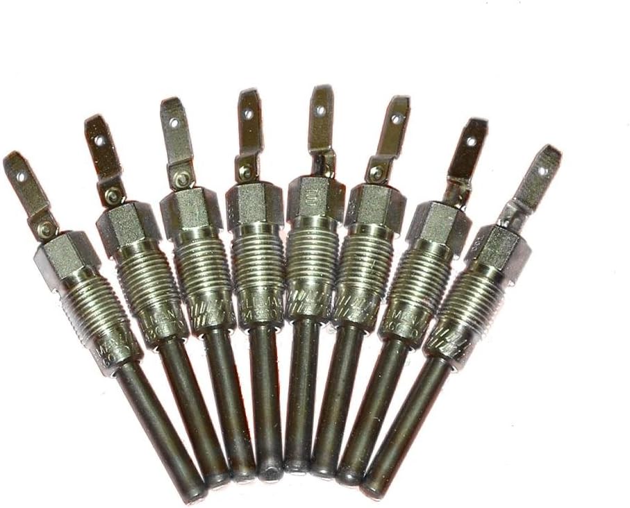 Glow Plugs Compatible with: 6.2L Diesel in Military CUCV M1008 M1009 K30 K5 G070 070 M1010 M1028 M1031 (set of 8)