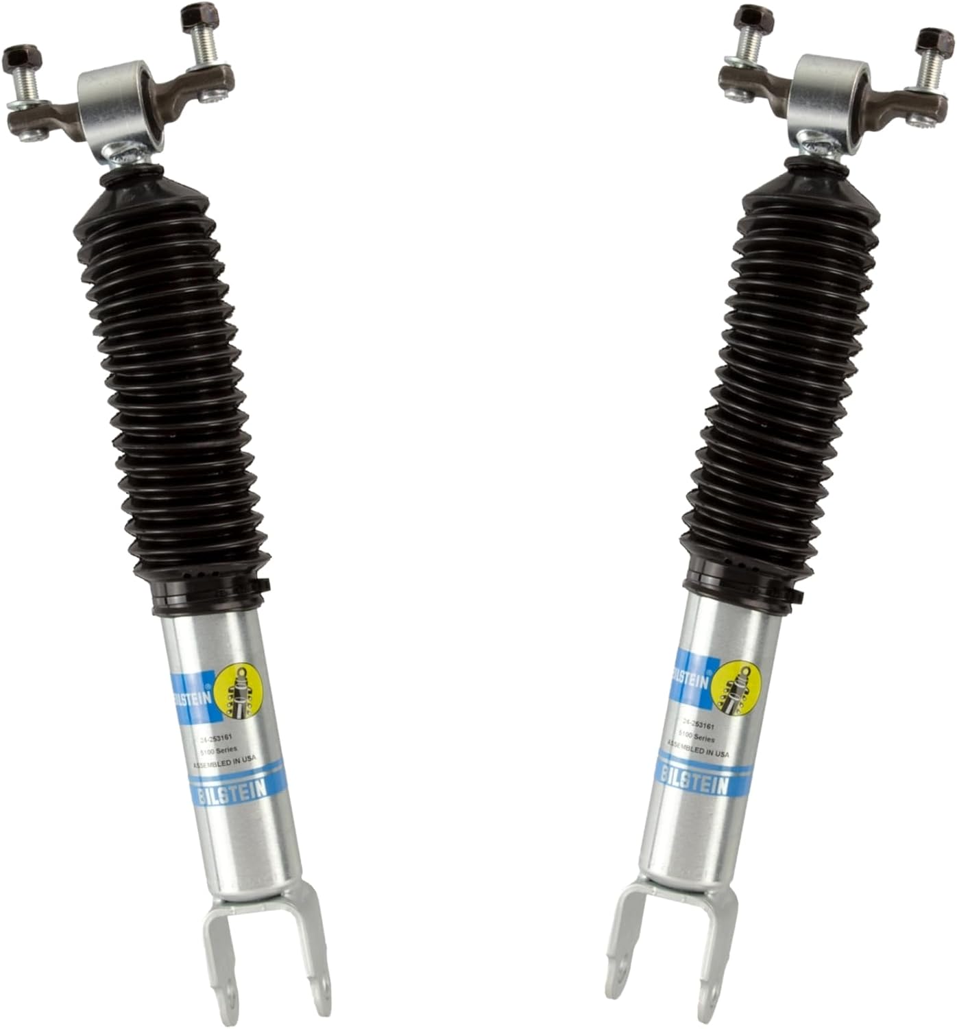 Bilstein Pair of Front B8 5100 Series Shocks Compatible with 2011-2025 Silverado/Sierra 2500/3500 HD with 1.5" Front Lift | Easy Installation | Smooth Performance