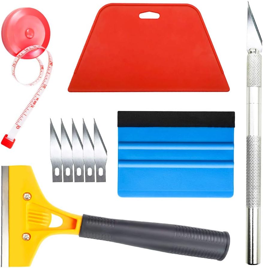 Wallpaper Smoothing Tool with Scraper for Contact Paper Adhesive Vinyl