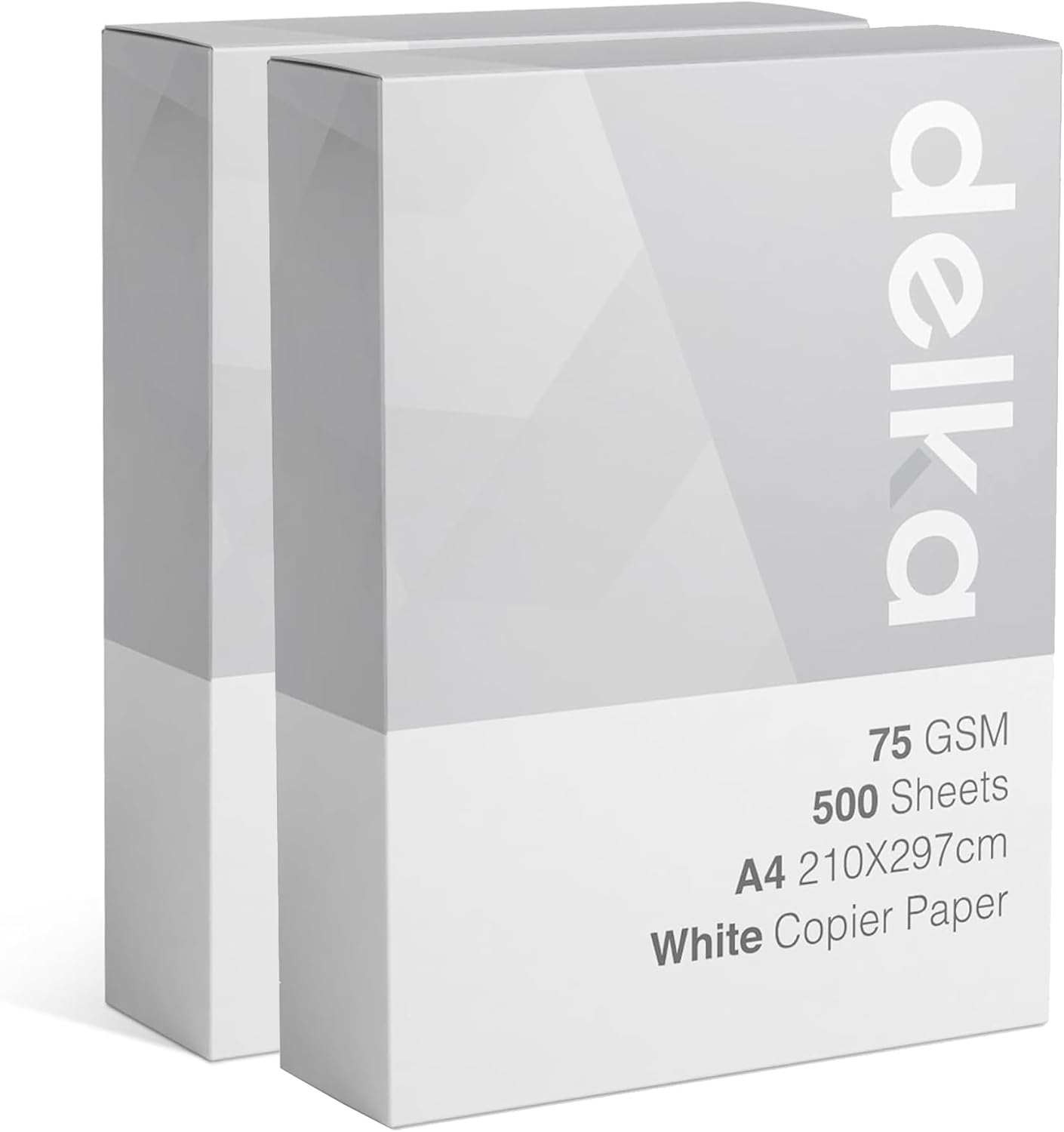 delka Multi-Purpose A4 Printer Paper, 75gsm A4 Paper, 2 Ream, 1000 Sheets, White