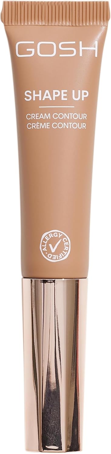 GOSH Cream Contour SHAPE UP I Contouring Stick for defined facial features and smooth blending I with built-in sponge for on-the-go I perfume free, allergy certified and vegan I 001 Fair - Medium