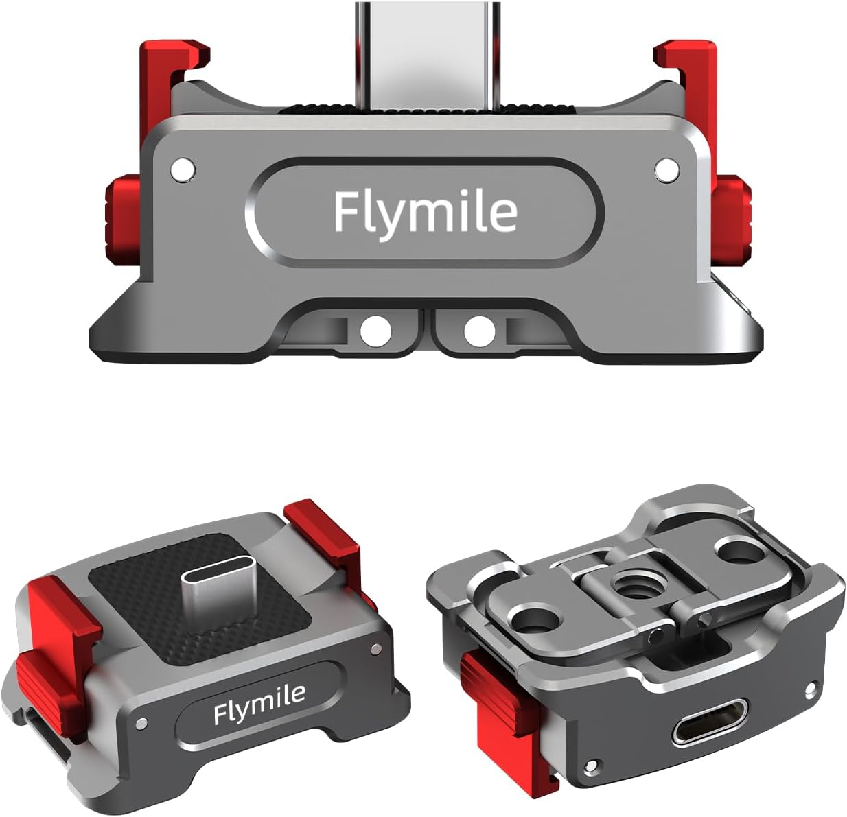 Pocket 3 Charging Adapter Base Mount Desktop Type-C Charger with 1/4" Screw/Foldable Go Pro Mount/for DJI Quick Release Adapter/Arca-Swiss for DJI Osmo Pocket 3 Creator Combo Accessories